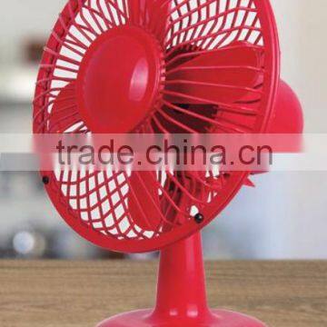 Ventus 5 inch/150mm Red Color retro USB Mini Fan/DC Fan ,Model VF-5TUSB