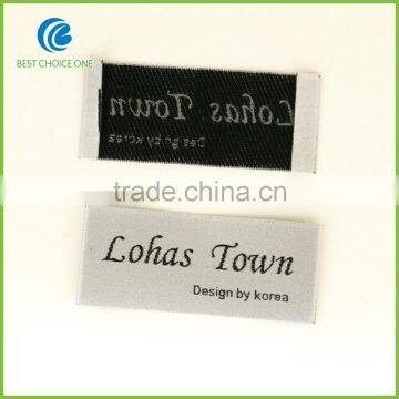 Fabric Woven Printed Clothing Label, 100% Polyester Satin Nylon Garment Care Label, Woven Garment Label