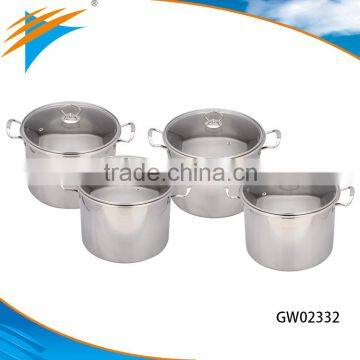 Hot-sale 8pcs Stainless Steel High Pot Soup Pot Stock Pot Kitchenware Set photo-1