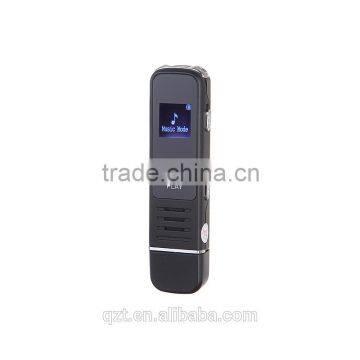 Black color 8gb MP3/WAV format pen digital audio voice recorder