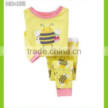 fashionable children cartoon pajamas honeybee image yellow pyjamas sethoneybee image yellow pyjamas