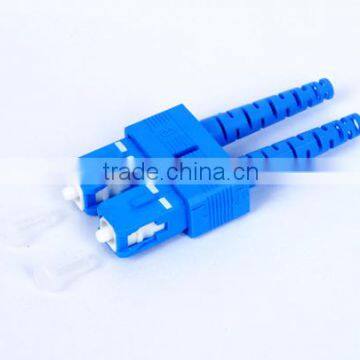 Fiber Optic SC/UPC SM Duplex Connector with 3.0mm Boot with Ferrule