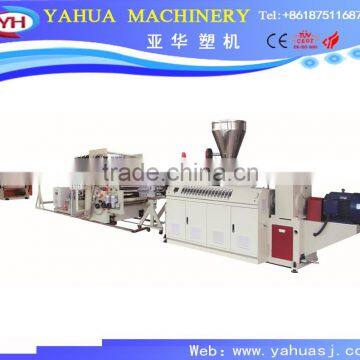 PVC man-made marble board making machine/PVC stone sheet extrusion line