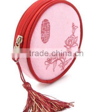 Promotional Round Shape MINI Canvas Bags with Company Logo