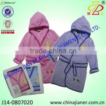 jianer new arrival embroidery wholesale infant bathrobe