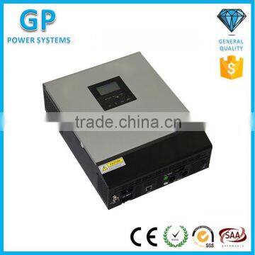 GP 3kva dc to ac mppt solar grid pure sine wave output inverter with ac charger