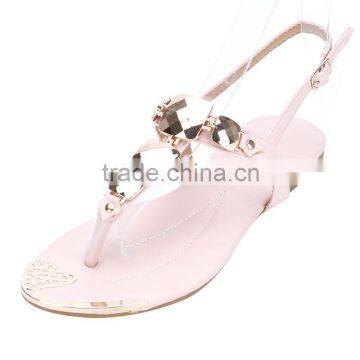 cx287 fashion woman sandal shoe with ornament