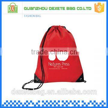 Top Quality Nylon Red Lightweight Climbing Calico Drawstring Bag