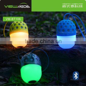 Hot Selling Portable led bulb bluetooth speaker with egg shape VM-BT106