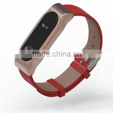 MIJOBS Replacement Bracelet For Xiaomi Mi Band 2 Genuine Leather Wristband photo-5