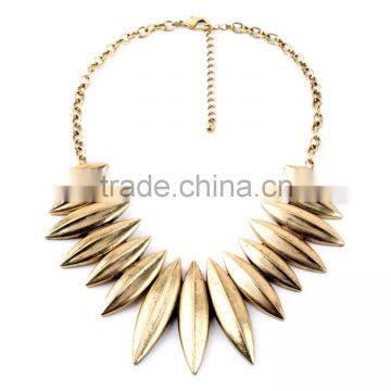 OEM/ODM Manufacture 2016 Vintage Leaf Pendant Necklace