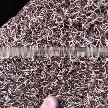 Fashion designed colored plastic pvc coil mat