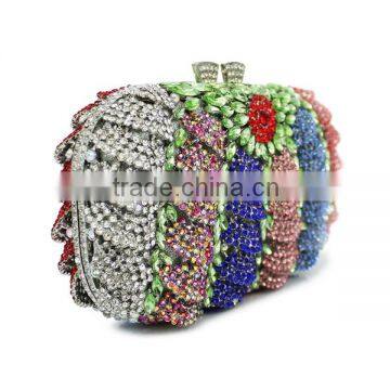 Newest Colorful Pumpkin Design Hard Case Crystal Clutch Purse Woman Handbag (8792A-C2) photo-3