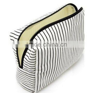 Fashion Strips Canvas Cosmetic Bag photo-4