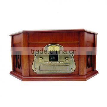 Rain Lane Antique Multi Function Variable Speed Turntable Vinyl Record Player photo-2