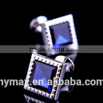 bule crystal shirt mens custom cufflinks