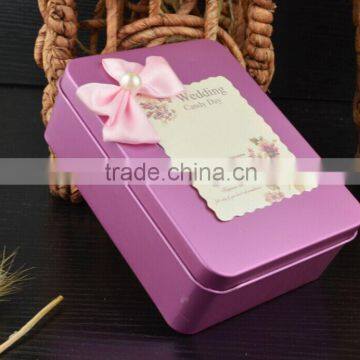 new design hot sale cartoon Gift tin box, tinplate gift box, candy box, chocolate box