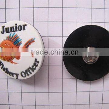 Exported Fancy PVC Safety Pin Brooch In Plastic