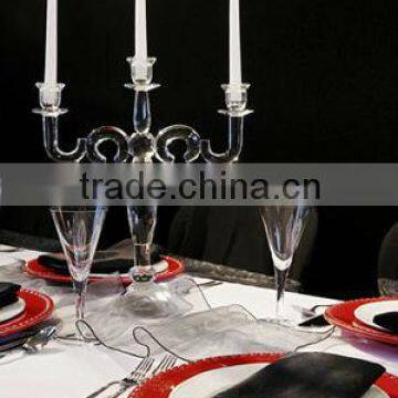 3 arms table candelabra