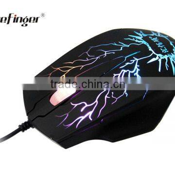 New Rainbow LED Backlit Wired Gaming Keyboard Seven Automatic Color Backlit Mouse Combo Set photo-4