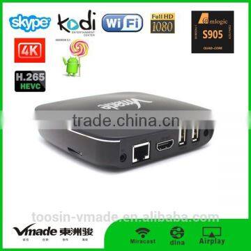 vmade amlogic s905 penta core android tv box smart tv box with 64 bit cpu 1080p