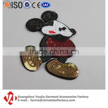 Fancy Micky Mouse Sequin Patch Manufacturer In China