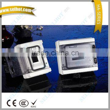 SELHOT Hot Sell 8 Way Plastic Busbar Distribution Board HA-8P