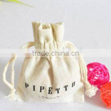 Promotion printing 8oz small fabric cotton drawstring bag wholesale(20150715I18)