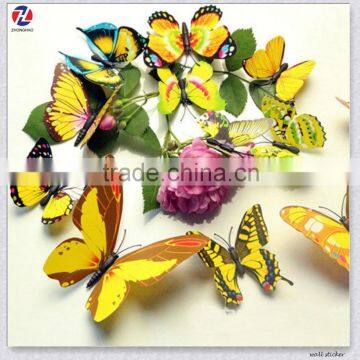 3D butterfly shape creative removable Home decoration wall tile stickers