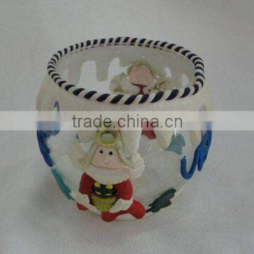 glass candle holder