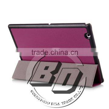 Fashionable Popular Three Folds Ultrathin Stand PU Leather Tablets Cases For Sony Xperia Z4 Tablet Fast Delivery photo-4