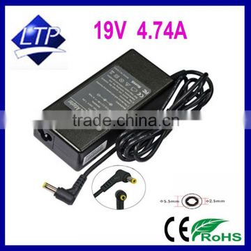 Factory Direct Original 90W laptop Adapter 19V 4.74A 5.5*2.5 charger for Toshiba notebook power supply