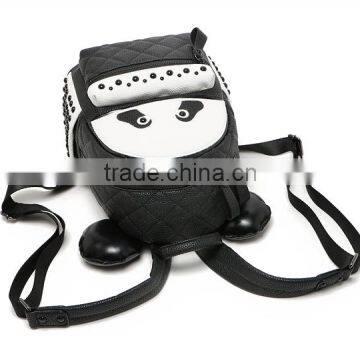 Fashion pu Backpack Handmake Panda Design Day Backpack Bag for Young photo-3