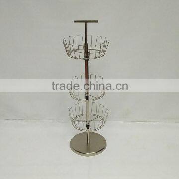 Sand Nickel Revolving Shoe Rack for 18 Pairs Shoes photo-2