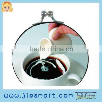 JIESMART JAMIE compact mirror coffee bean picture sublimation