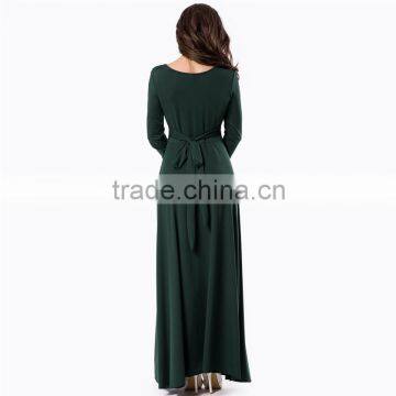 Hot Selling New Design Long Maxi Dress Long Sleeve One-piece Dress photo-3