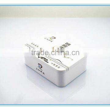 battery charger tin box,mobile charger box,tin box rectangular