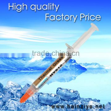 Different packages of gold silicone thermal grease paste compound HY610 from Halnziye