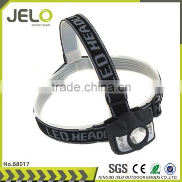 3W+4 Red LED Headlight Camping Headlamp Outdoor Emergency Head Torch Rubber Priting