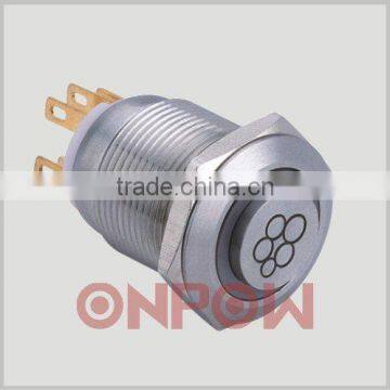 04 customized metal push button switch GQ16