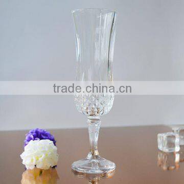 Clear wine glass stem glassware for sale