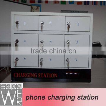 9 Compartment Steel Locker Charging Cart photo-2
