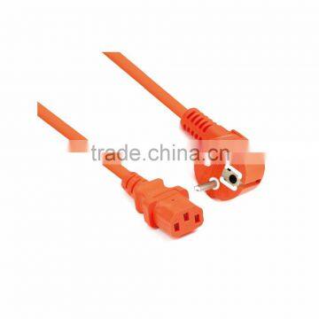 Orange color in High Quality European Power Cord