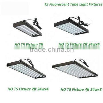 T5 HO 2FT/4FT(24w/54w)x4/6/8 Fluorescent Fixture Garden Lighting