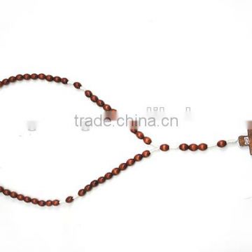 Rosary,religious light colour lotus wooden rosary, cheap rosary,wooden beads rosary bracelet