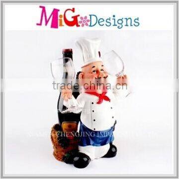 wholesale crafts chef wine glass holder tray