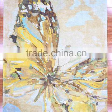 Wholesale Hand Tufted Shinny Silk or Viscose Butterfly Carpet and Rugs photo-3