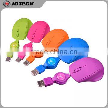 fancy laptop retractable mini wired mouse