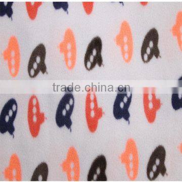 100% polyester Blanket fabric Anti Pilling Thick printed polar fleece fabric