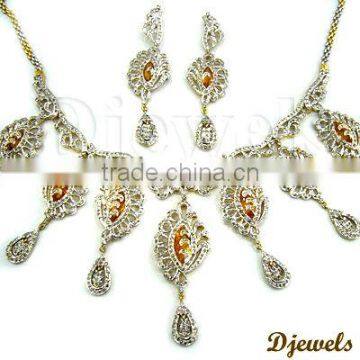 Diamond Necklace Sets, Diamond Jewelry, Indian Necklace Sets